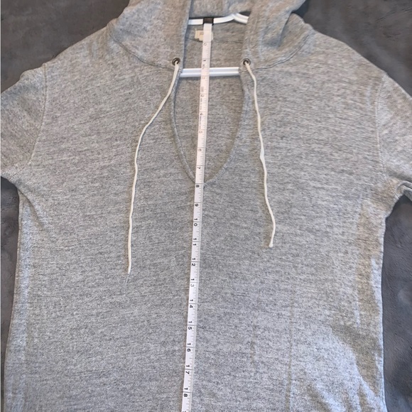 jcrew 100% Cotton Hooded Sweater Shirt Heather grey - Picture 11 of 15